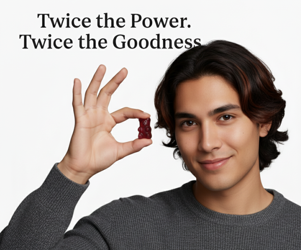 Person holding Jeevanaa Sleep Support Gummies, melatonin free sleep gummies for natural sleep support