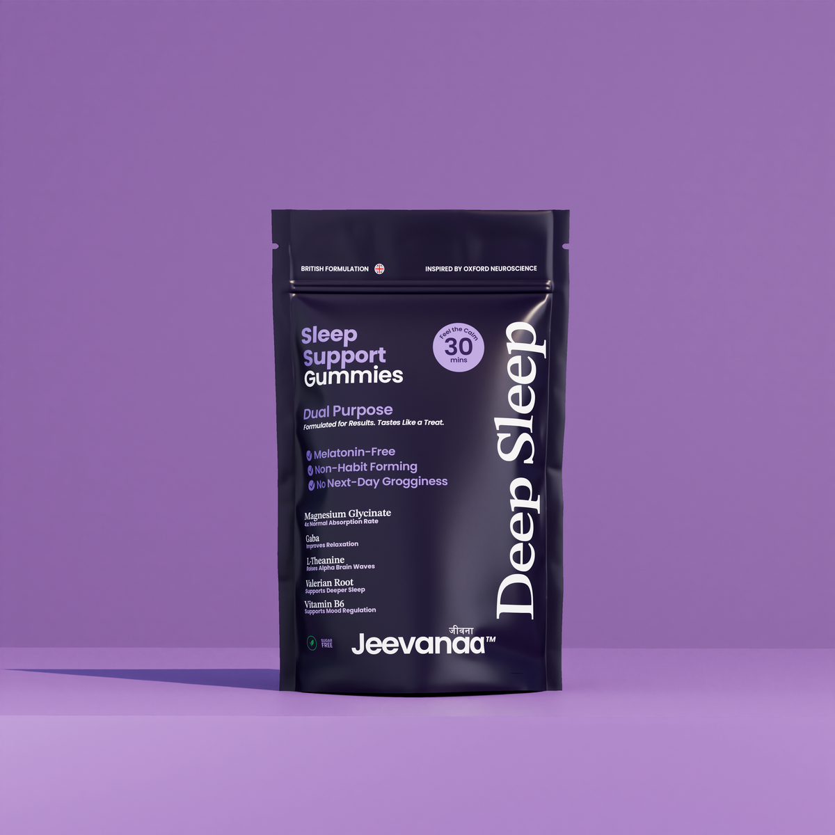 💤 Sleep Deep Gummies, No Melatonin | Jeevanaa™ Magnesium & L-Theanine 💤 Sleep Deep Gummies, No Melatonin | Jeevanaa™ Magnesium & L-Theanine