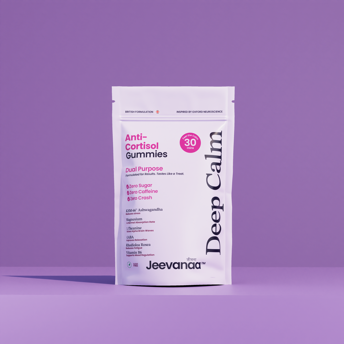 🌿 Deep Calm — Stress & Anti-Cortisol Support